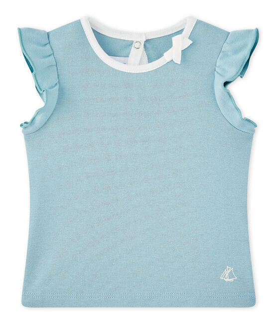 Baby-Mädchen-T-Shirt blau MIMI