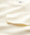 Langärmeliges T-Shirt aus Wolle und Baumwolle für Kinder grau ECRU