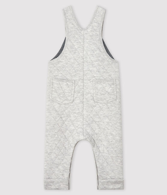 Lange Baby-Latzhose für Jungen grau BELUGA CHINE