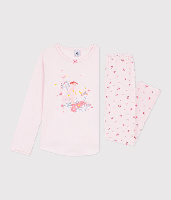 Kinder-Pyjama aus Baumwolle mit Blumenmotiv rosa BARELY/ MULTICO