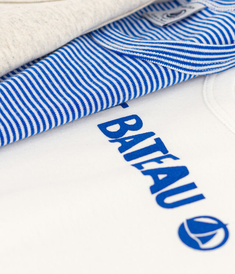 3er-Set Petit Bateau Unterhemden aus Baumwolle f&uuml;r Jungen variante 1