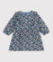 Bedrucktes langärmeliges Babykleid aus Baumwollgaze ROVER/ MULTICO