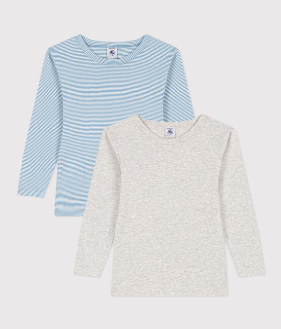 2er-Set langärmelige T-Shirts aus Baumwolle für Jungen variante 1