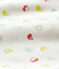 Baby-Strampler aus Bio-Baumwolle mit buntem Welpen-Motiv weiss MARSHMALLOW/weiss MULTICO