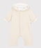 Langer wattierter Baby-Overall aus Baumwolle mit Kapuze beige MONTELIMAR CHINE