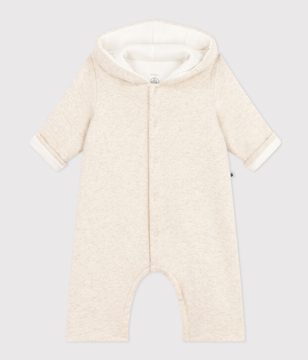 Langer wattierter Baby-Overall aus Baumwolle mit Kapuze MONTELIMAR CHINE