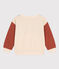Kinder Colorblock-Sweatshirt aus Molton für Jungen weiss AVALANCHE/ MULTICO
