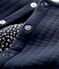 Baby-Cardigan aus gestepptem Doppeljersey. blau SMOKING