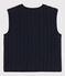 Flauschige Damen-Weste blau SMOKING