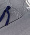 Damenpyjama aus Baumwolle, mit Ringelstreifen blau SMOKING/weiss MARSHMALLOW