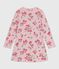 Kinder-Nachthemd aus Baumwolle mit Blumenmotiv rosa JOLI/weiss MULTICO