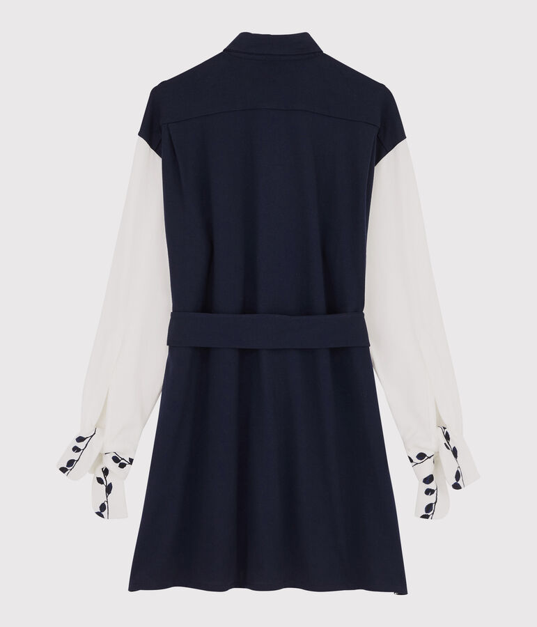Hemdkleid f&uuml;r Damen Christoph Rumpf x Petit Bateau blau/weiss