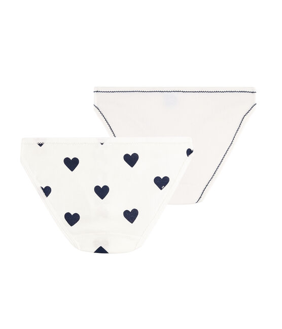 Set mit 2 Damenslips mit Herzmuster Variante 2 PACK