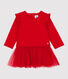 Baby-Kleid aus Molton und Tüll