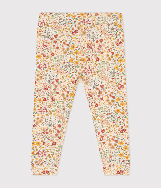 Baby-Leggings aus Baumwolle weiss AVALANCHE/ MULTICO