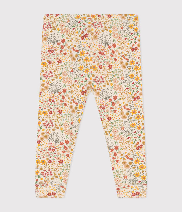 Baby-Leggings aus Baumwolle naturfarben/vielfarbig