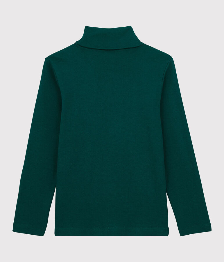 Kinder-Unterziehpullover aus Baumwolle f&uuml;r M&auml;dchen / Jungen gr&uuml;n