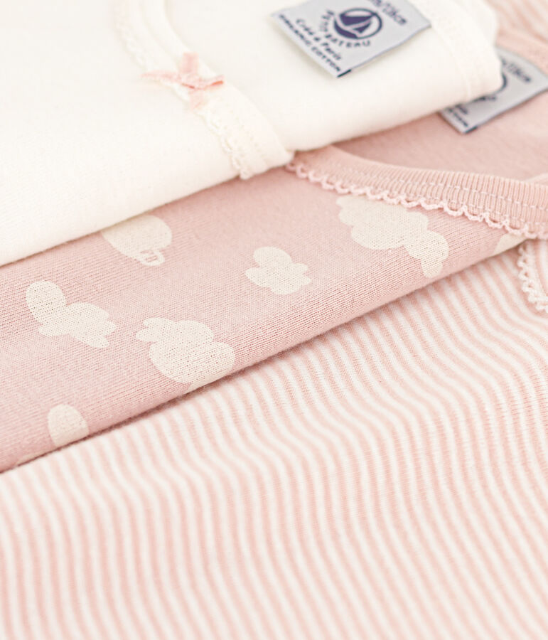 3er-Set kurz&auml;rmelige T-Shirts aus Baumwolle f&uuml;r M&auml;dchen vielfarbig