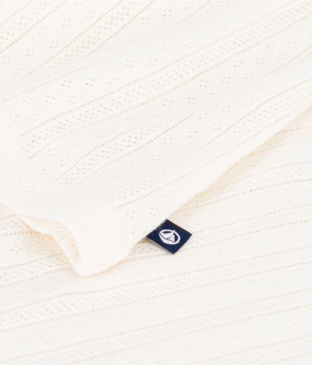 Kurz&auml;rmeliges Damen T-Shirt aus einfarbiger Baumwolle MILK