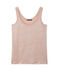 Damen-Top aus beschichtetem Leinen rosa ROSE/grau ARGENT