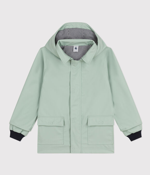 Ikonische Regenjacke f&uuml;r Kinder gr&uuml;n