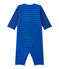 Baby-Jungen-Strampler ohne Fuß blau PERSE/blau CHALOUPE