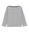 Kinder-Streifenshirt weiss MARSHMALLOW/blau SMOKING
