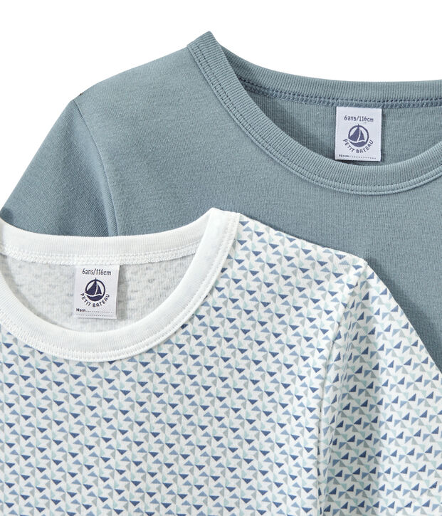 Jungen-Kurzarmshirts im 2er-Set weiss