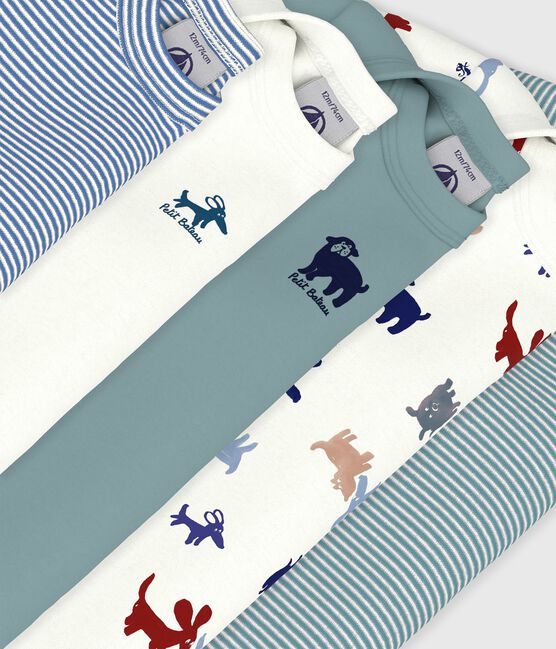 Set langärmeliger Baby-Bodys aus gemusterter Baumwolle variante 1