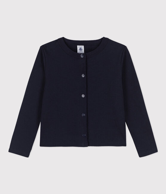 Kinder-Cardigan aus Baumwolle für Mädchen blau SMOKING