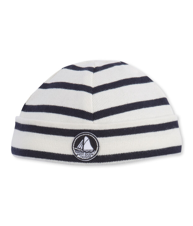 Ikonische Babym&uuml;tze f&uuml;r Jungen weiss/blau