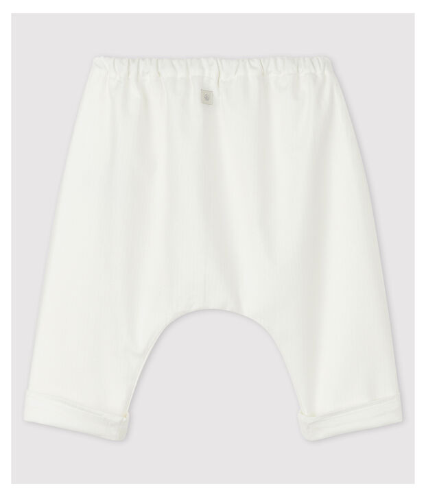 Baby-Hose aus Bio-Baumwoll-Popeline in Wei&szlig; weiss