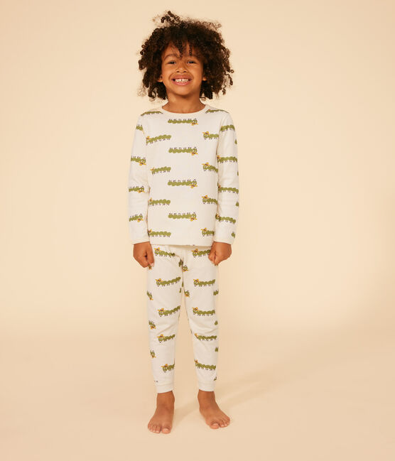 Kinderpyjama aus Baumwolle mit Tier-Printmotiv weiss AVALANCHE/ MULTICO