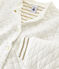 Cardigan aus gestepptem Doppeljersey für Mädchen weiss MARSHMALLOW