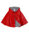 Lackiertes Baby-Regencape für Mädchen rot TERKUIT