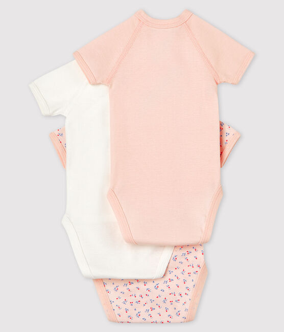 3er-Set kurzärmelige Baby-Bodys aus Bio-Baumwolle im Kimono-Schnitt variante 1