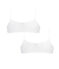 2er-Set Bustiers für kleine Mädchen weiss LOT