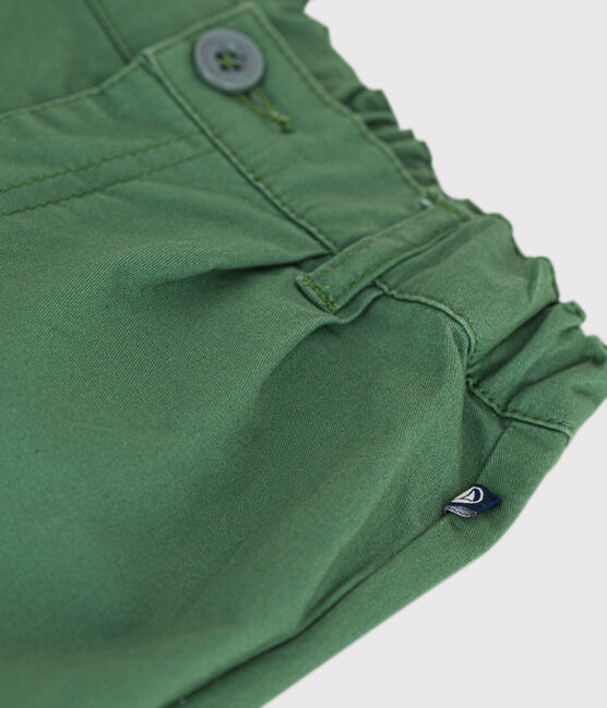 Baby-Hose aus Serge grün PALMERAIE