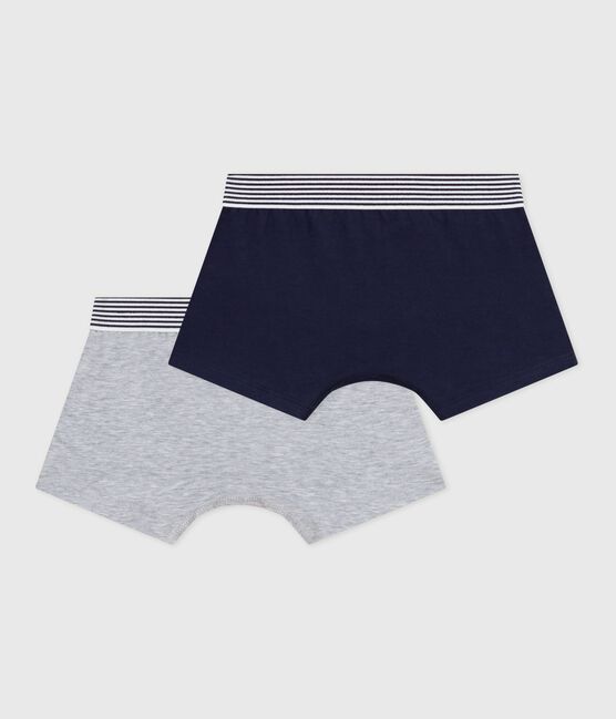 Set Kinder-Boxershorts aus einfarbiger Baumwolle mit Elastan variante 1