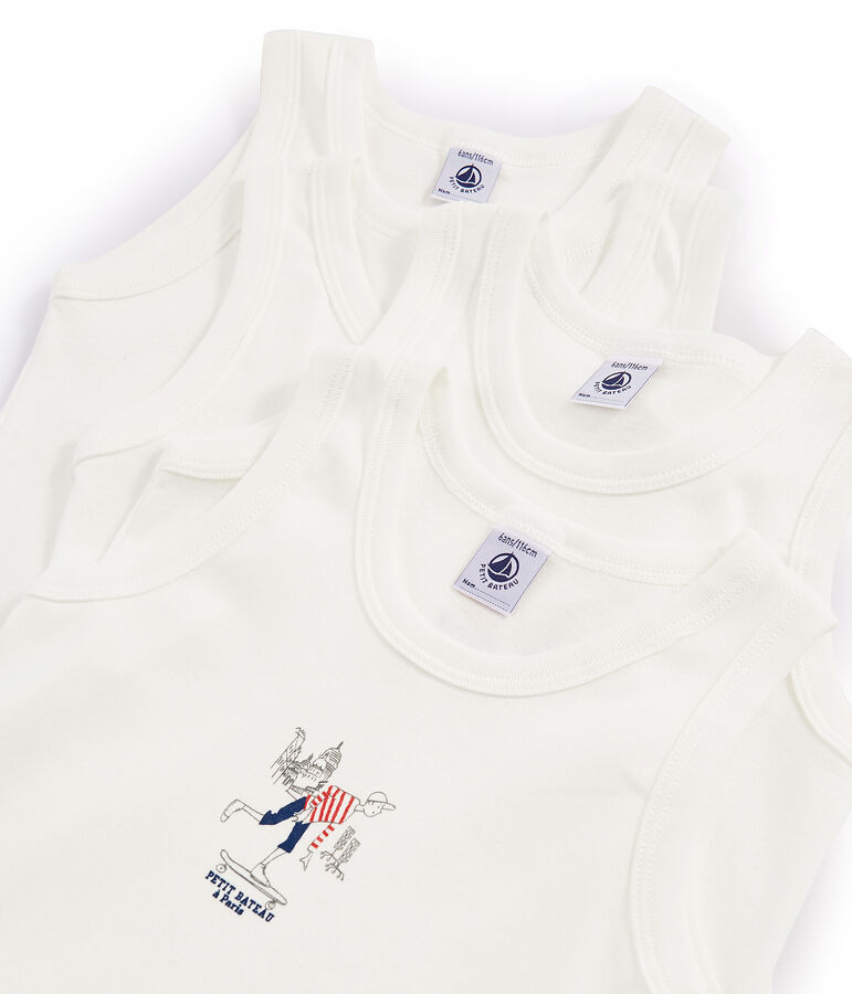 &Uuml;berraschungst&uuml;te mit 4 Unterhemden f&uuml;r Jungen vielfarbig