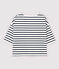 Marineshirt für Damen weiss MARSHMALLOW/blau SMOKING