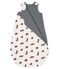 Baby-Wendeschlafsack aus Rippstrick für Jungen weiss MARSHMALLOW/weiss MULTICO