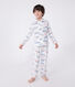 Kinder-Pyjama mit Knopfverschluss aus Baumwolle mit Paris-Motiven