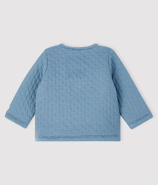 Baby-Cardigan aus Doppeljersey grau