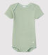 Kurzärmeliger Baby-Body aus Ajour-Strick