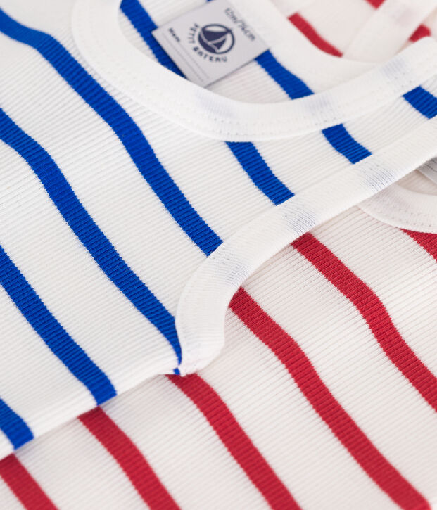 2er-Set &auml;rmellose Baby-Bodys aus Baumwolle mit Streifen vielfarbig