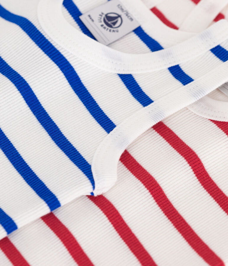 2er-Set &auml;rmellose Baby-Bodys aus Baumwolle mit Streifen vielfarbig