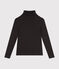 Damen-Rollkragenshirt "L'Iconique" aus Baumwolle grau CITY CHINE