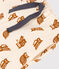 Babyhose aus Molton mit Eulenprint weiss AVALANCHE/ ECUREUIL