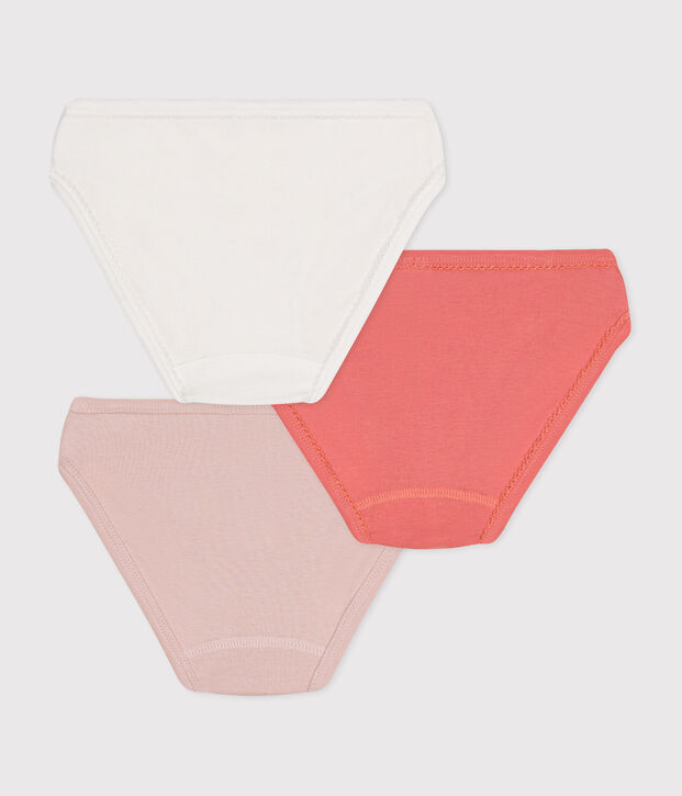 3er-Set Slips f&uuml;r M&auml;dchen aus Baumwolle vielfarbig